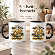 60 Geburtstag Tasse Lustiger Spruch Geschenk 330 ml Keramiktasse für Männer Frauen Jubiläum Geburtstag 60 Jahre