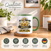 60 Geburtstag Tasse Lustiger Spruch Geschenk 330 ml Keramiktasse für Männer Frauen Jubiläum Geburtstag 60 Jahre