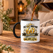 60 Geburtstag Tasse Lustiger Spruch Geschenk 330 ml Keramiktasse für Männer Frauen Jubiläum Geburtstag 60 Jahre