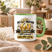 60 Geburtstag Tasse Lustiger Spruch Geschenk 330 ml Keramiktasse für Männer Frauen Jubiläum Geburtstag 60 Jahre
