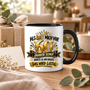 60 Geburtstag Tasse Lustiger Spruch Geschenk 330 ml Keramiktasse für Männer Frauen Jubiläum Geburtstag 60 Jahre