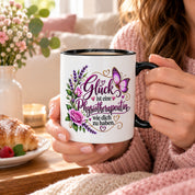 Herzbotschaft Tasse Physiotherapeutin – Glück ist eine Physiotherapeutin wie dich zu haben – liebevolles Geschenk für Physiotherapie, Physiotherapeutin, Praxis, Kollegin, Geburtstag, Weihnachten, Abschied oder Dankeschön – 330 ml Keramiktasse
