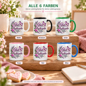 Herzbotschaft Tasse Physiotherapeutin – Glück ist eine Physiotherapeutin wie dich zu haben – liebevolles Geschenk für Physiotherapie, Physiotherapeutin, Praxis, Kollegin, Geburtstag, Weihnachten, Abschied oder Dankeschön – 330 ml Keramiktasse