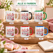 Herzbotschaft Tasse Weil Engel nicht überall sein können gibt es Menschen wie Dich – liebevolles Geschenk für besondere Menschen, Freundin, Mama, Schwester, Kollegin, Dankeschön, Geburtstag oder Weihnachten – 330 ml Keramiktasse