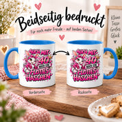 Herzbotschaft Tasse 40. Geburtstag Frau – Auch mit 40 noch ein flottes Häschen – lustiges Geburtstagsgeschenk für Frauen, Freundin, Schwester, Kollegin, Mama oder Ehefrau – witzige Hasen Tasse – 330 ml Keramiktasse