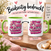 Herzbotschaft Tasse 40. Geburtstag Frau – Auch mit 40 noch ein flottes Häschen – lustiges Geburtstagsgeschenk für Frauen, Freundin, Schwester, Kollegin, Mama oder Ehefrau – witzige Hasen Tasse – 330 ml Keramiktasse
