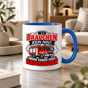 Herzbotschaft Tasse Feuerwehr Rauchzeichen lustiger Spruch Feuerwehrmann Geschenk Feuerwehr Geschenkidee für Kollegen Geburtstag Weihnachten 330 ml