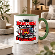Herzbotschaft Tasse Feuerwehr Rauchzeichen lustiger Spruch Feuerwehrmann Geschenk Feuerwehr Geschenkidee für Kollegen Geburtstag Weihnachten 330 ml