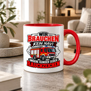 Herzbotschaft Tasse Feuerwehr Rauchzeichen lustiger Spruch Feuerwehrmann Geschenk Feuerwehr Geschenkidee für Kollegen Geburtstag Weihnachten 330 ml