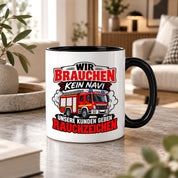 Herzbotschaft Tasse Feuerwehr Rauchzeichen lustiger Spruch Feuerwehrmann Geschenk Feuerwehr Geschenkidee für Kollegen Geburtstag Weihnachten 330 ml