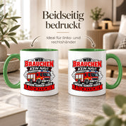 Herzbotschaft Tasse Feuerwehr Rauchzeichen lustiger Spruch Feuerwehrmann Geschenk Feuerwehr Geschenkidee für Kollegen Geburtstag Weihnachten 330 ml