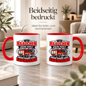 Herzbotschaft Tasse Feuerwehr Rauchzeichen lustiger Spruch Feuerwehrmann Geschenk Feuerwehr Geschenkidee für Kollegen Geburtstag Weihnachten 330 ml