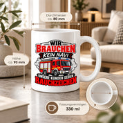 Herzbotschaft Tasse Feuerwehr Rauchzeichen lustiger Spruch Feuerwehrmann Geschenk Feuerwehr Geschenkidee für Kollegen Geburtstag Weihnachten 330 ml