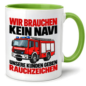 Feuerwehr Tasse lustiger Spruch 330 ml Geschenk Feuerwehrmann Feuerwehrfrau Geburtstag Weihnachten Rauchzeichen