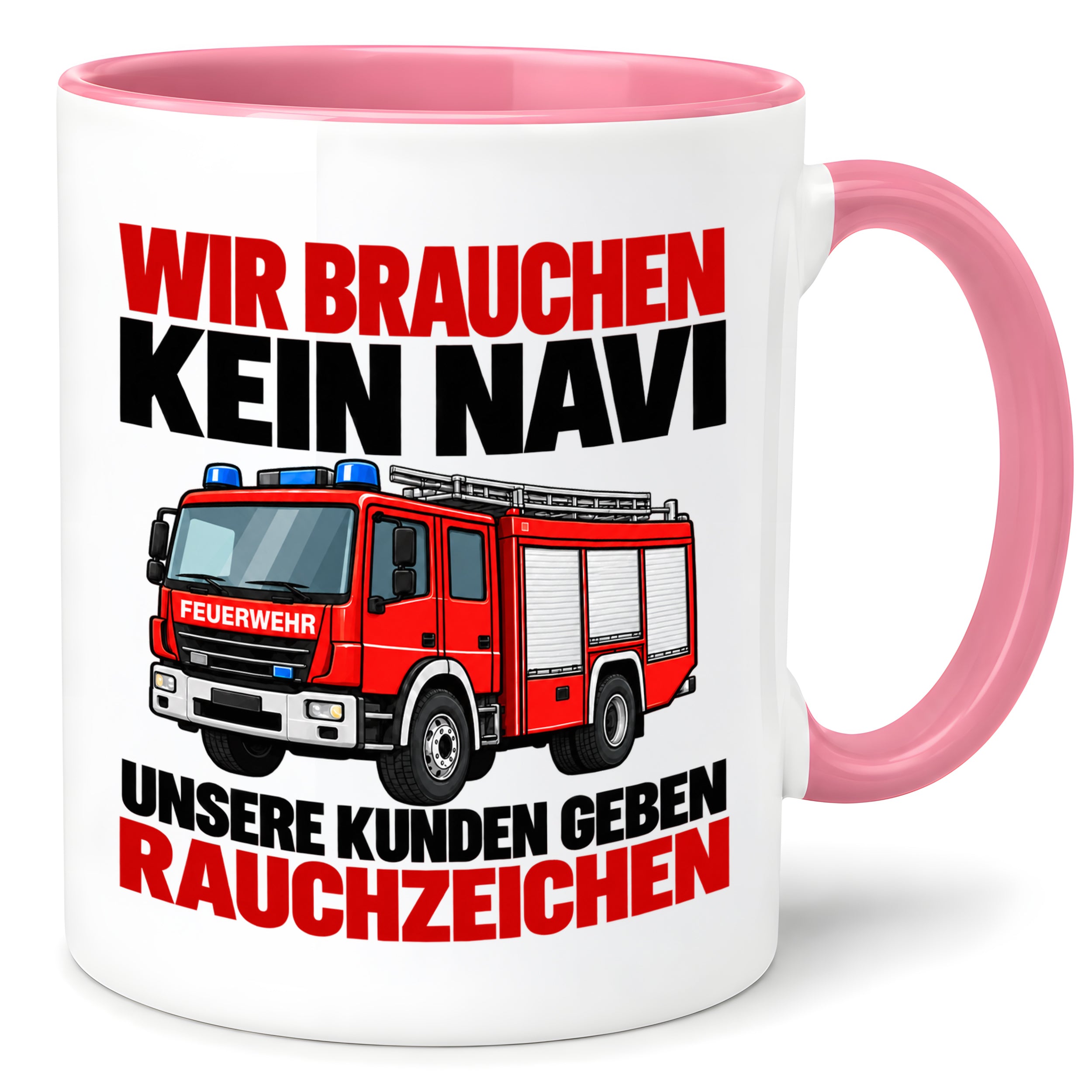Feuerwehr Tasse lustiger Spruch 330 ml Geschenk Feuerwehrmann Feuerwehrfrau Geburtstag Weihnachten Rauchzeichen