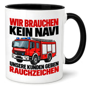 Feuerwehr Tasse lustiger Spruch 330 ml Geschenk Feuerwehrmann Feuerwehrfrau Geburtstag Weihnachten Rauchzeichen