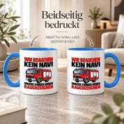 Feuerwehr Tasse lustiger Spruch 330 ml Geschenk Feuerwehrmann Feuerwehrfrau Geburtstag Weihnachten Rauchzeichen