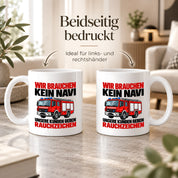 Feuerwehr Tasse lustiger Spruch 330 ml Geschenk Feuerwehrmann Feuerwehrfrau Geburtstag Weihnachten Rauchzeichen
