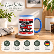 Feuerwehr Tasse lustiger Spruch 330 ml Geschenk Feuerwehrmann Feuerwehrfrau Geburtstag Weihnachten Rauchzeichen