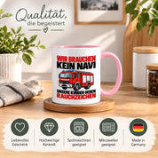 Feuerwehr Tasse lustiger Spruch 330 ml Geschenk Feuerwehrmann Feuerwehrfrau Geburtstag Weihnachten Rauchzeichen