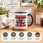 Feuerwehr Tasse lustiger Spruch 330 ml Geschenk Feuerwehrmann Feuerwehrfrau Geburtstag Weihnachten Rauchzeichen
