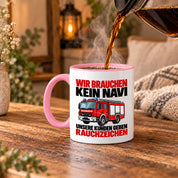 Feuerwehr Tasse lustiger Spruch 330 ml Geschenk Feuerwehrmann Feuerwehrfrau Geburtstag Weihnachten Rauchzeichen