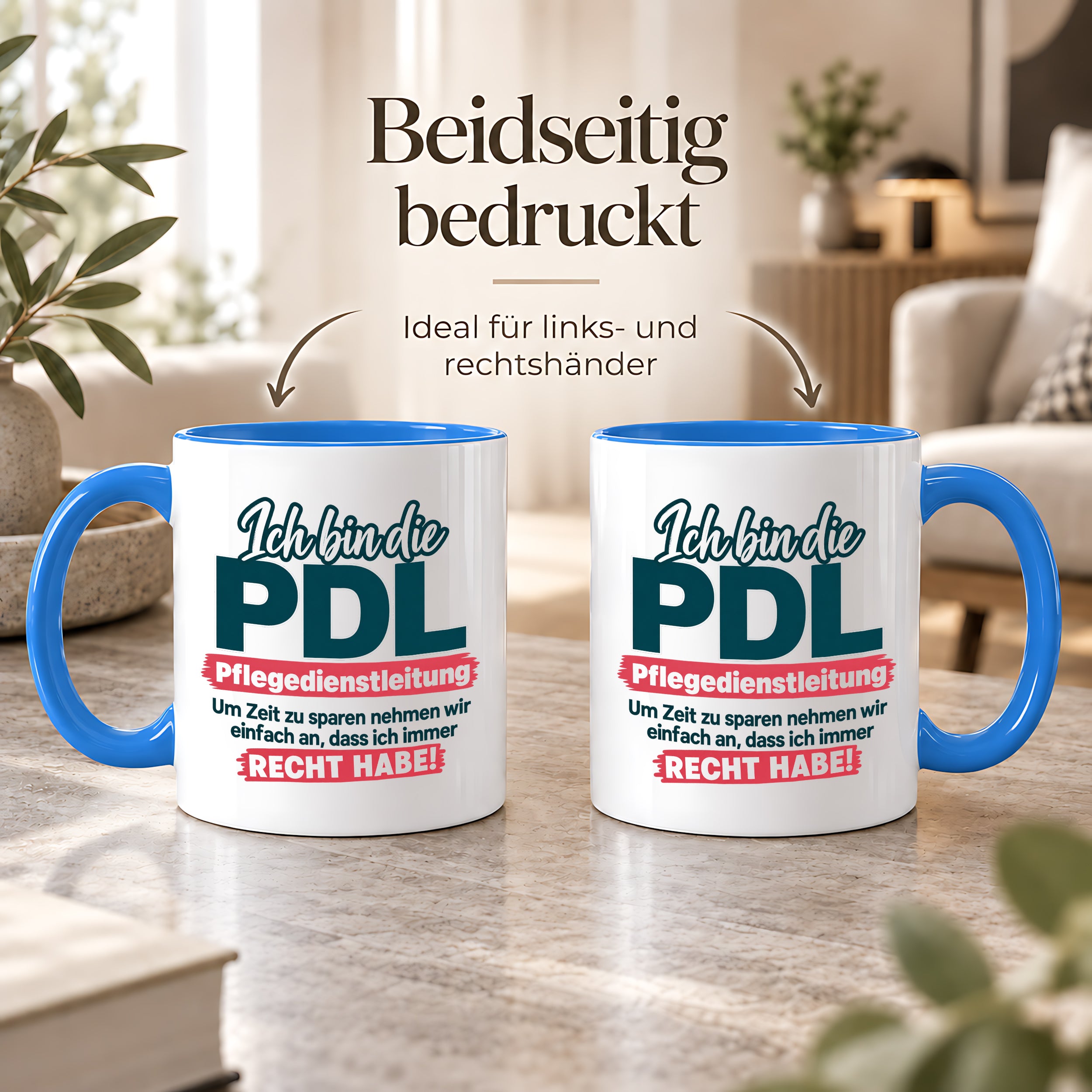 PDL Tasse Pflegedienstleitung Geschenk 330 ml Lustiger Spruch Keramiktasse Pflege Leitung Geburtstag Weihnachten Kollegin