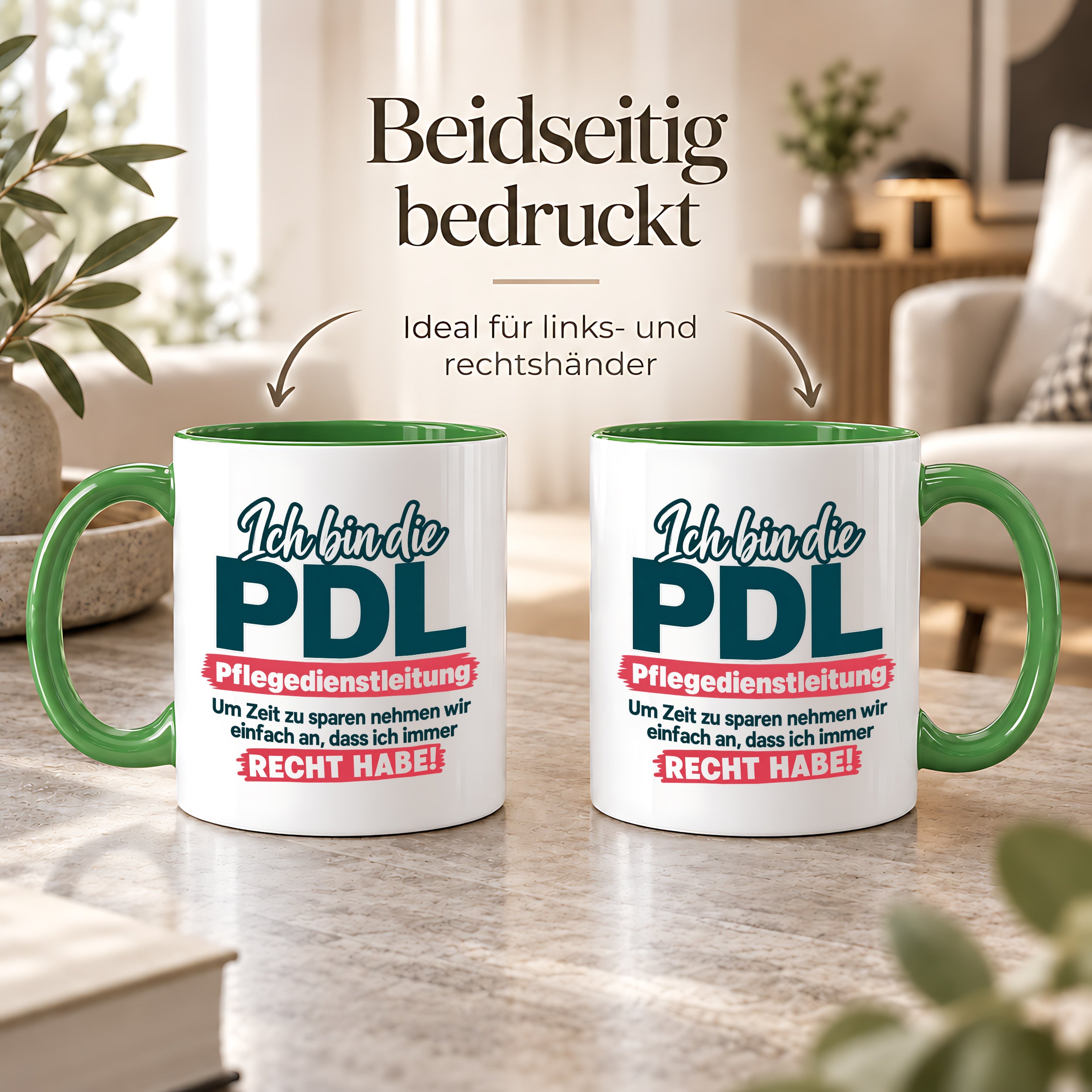 PDL Tasse Pflegedienstleitung Geschenk 330 ml Lustiger Spruch Keramiktasse Pflege Leitung Geburtstag Weihnachten Kollegin