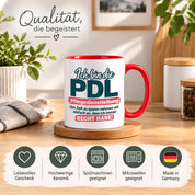 PDL Tasse Pflegedienstleitung Geschenk 330 ml Lustiger Spruch Keramiktasse Pflege Leitung Geburtstag Weihnachten Kollegin