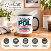 PDL Tasse Pflegedienstleitung Geschenk 330 ml Lustiger Spruch Keramiktasse Pflege Leitung Geburtstag Weihnachten Kollegin