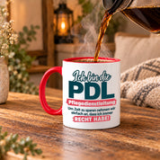 PDL Tasse Pflegedienstleitung Geschenk 330 ml Lustiger Spruch Keramiktasse Pflege Leitung Geburtstag Weihnachten Kollegin