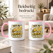 Tasse 50 Geburtstag Flottes Bienchen lustiges Geschenk für Frauen Biene Kaffeetasse Geburtstag Mama Freundin Schwester 330 ml