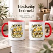 Tasse 50 Geburtstag Flottes Bienchen lustiges Geschenk für Frauen Biene Kaffeetasse Geburtstag Mama Freundin Schwester 330 ml