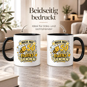 Tasse 50 Geburtstag Flottes Bienchen lustiges Geschenk für Frauen Biene Kaffeetasse Geburtstag Mama Freundin Schwester 330 ml
