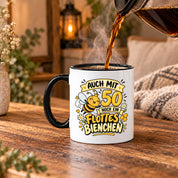 Tasse 50 Geburtstag Flottes Bienchen lustiges Geschenk für Frauen Biene Kaffeetasse Geburtstag Mama Freundin Schwester 330 ml