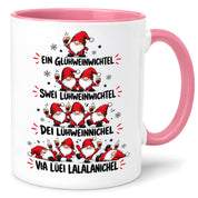 Glühweinwichtel Tasse lustiger Weihnachts Spruch 330 ml Keramiktasse Wichtel Geschenk Weihnachten Advent Glühwein Humor