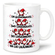 Glühweinwichtel Tasse lustiger Weihnachts Spruch 330 ml Keramiktasse Wichtel Geschenk Weihnachten Advent Glühwein Humor