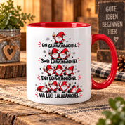 Glühweinwichtel Tasse lustiger Weihnachts Spruch 330 ml Keramiktasse Wichtel Geschenk Weihnachten Advent Glühwein Humor