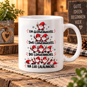 Glühweinwichtel Tasse lustiger Weihnachts Spruch 330 ml Keramiktasse Wichtel Geschenk Weihnachten Advent Glühwein Humor