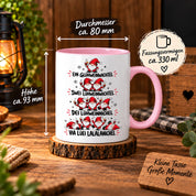 Glühweinwichtel Tasse lustiger Weihnachts Spruch 330 ml Keramiktasse Wichtel Geschenk Weihnachten Advent Glühwein Humor