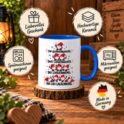 Glühweinwichtel Tasse lustiger Weihnachts Spruch 330 ml Keramiktasse Wichtel Geschenk Weihnachten Advent Glühwein Humor
