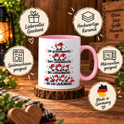 Glühweinwichtel Tasse lustiger Weihnachts Spruch 330 ml Keramiktasse Wichtel Geschenk Weihnachten Advent Glühwein Humor