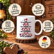 Glühweinwichtel Tasse lustiger Weihnachts Spruch 330 ml Keramiktasse Wichtel Geschenk Weihnachten Advent Glühwein Humor