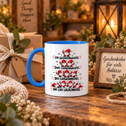 Glühweinwichtel Tasse lustiger Weihnachts Spruch 330 ml Keramiktasse Wichtel Geschenk Weihnachten Advent Glühwein Humor