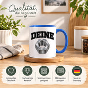 Tasse Deine Mutter Kfz Mechaniker Humor lustige Werkstatt Kaffeetasse Geschenk für Schrauber Automechaniker Kollegen Geburtstag Weihnachten 330 ml
