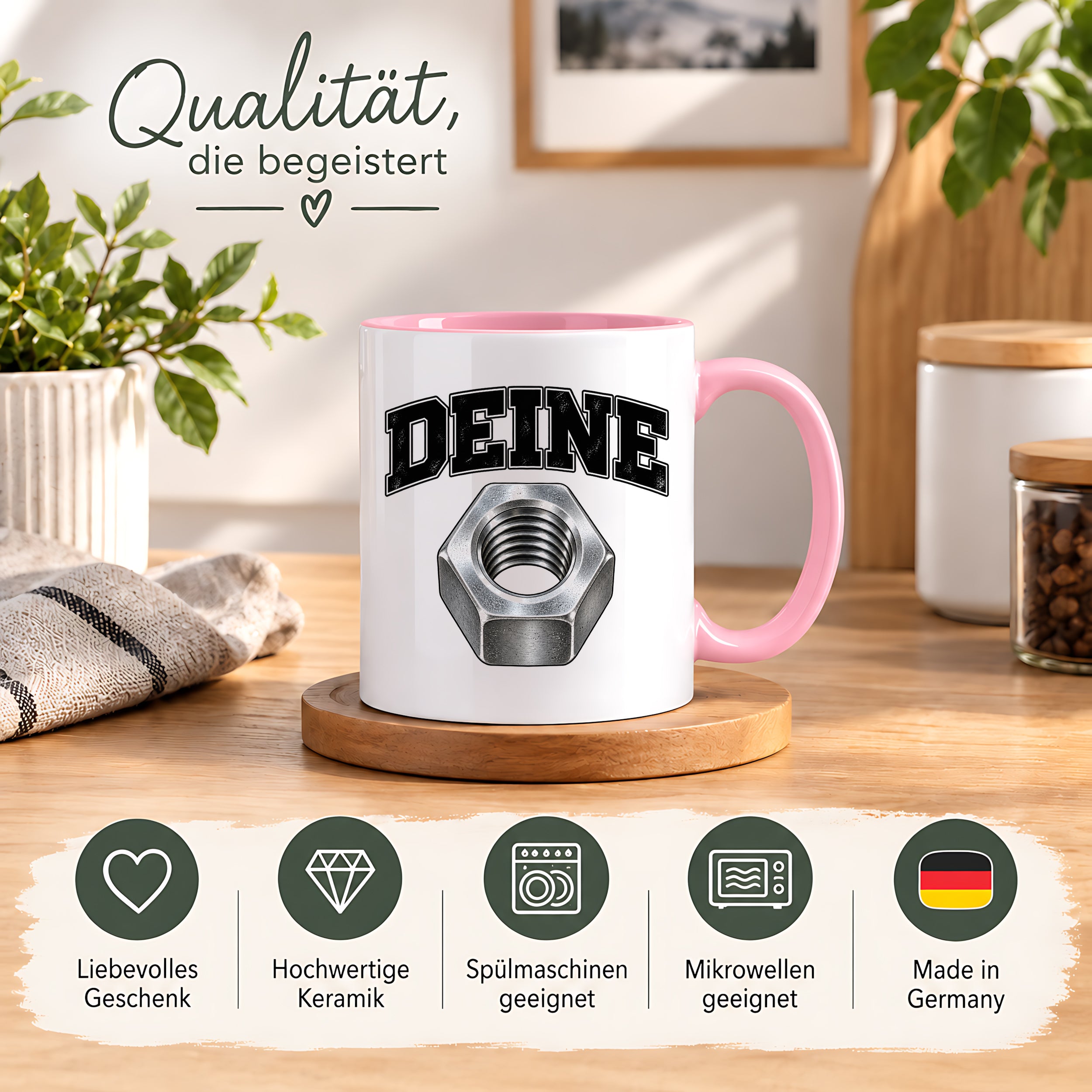 Tasse Deine Mutter Kfz Mechaniker Humor lustige Werkstatt Kaffeetasse Geschenk für Schrauber Automechaniker Kollegen Geburtstag Weihnachten 330 ml