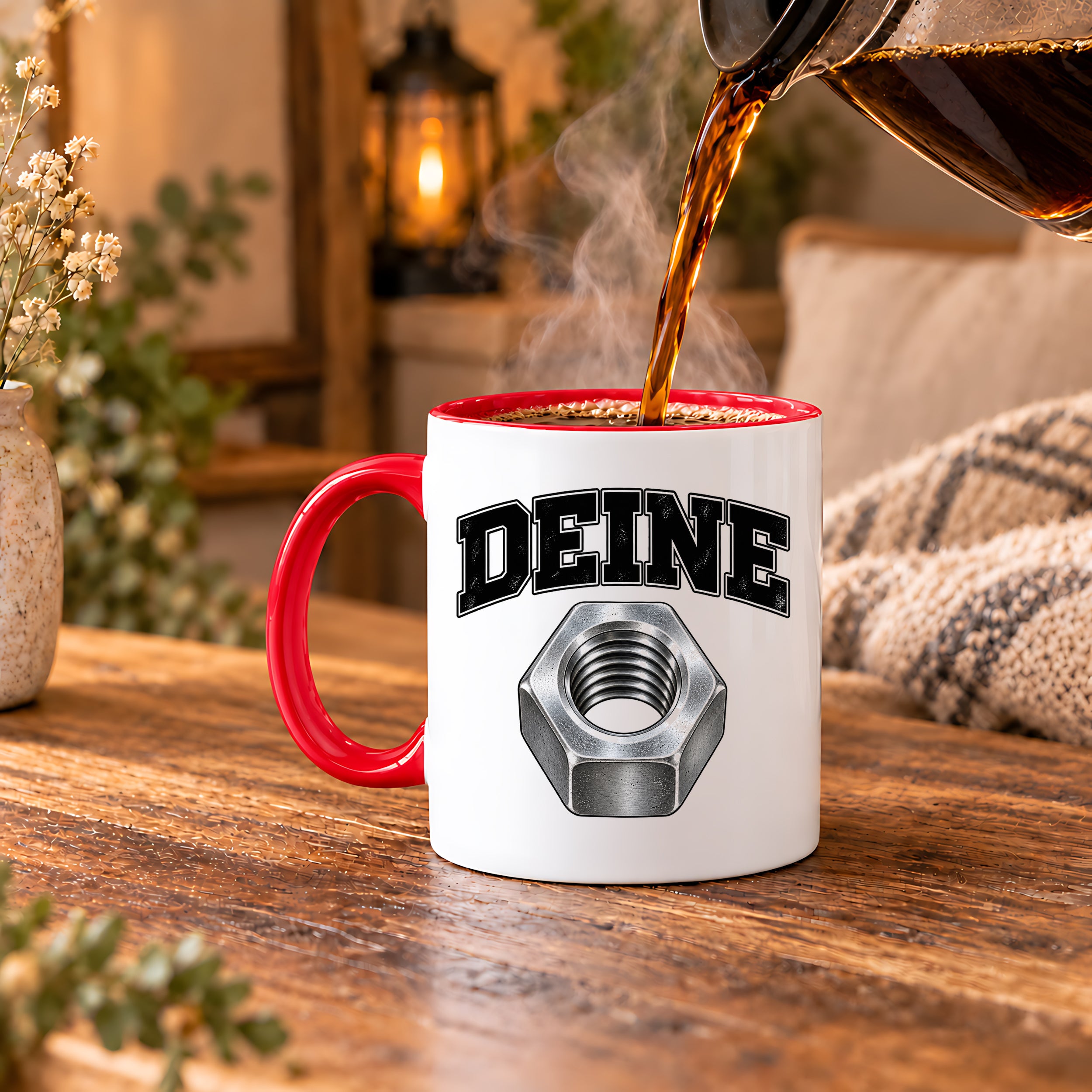 Tasse Deine Mutter Kfz Mechaniker Humor lustige Werkstatt Kaffeetasse Geschenk für Schrauber Automechaniker Kollegen Geburtstag Weihnachten 330 ml