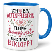 Altenpflegerin Tasse Geschenk 330 ml lustiger Spruch Pflege Altenpflege Geburtstag Weihnachten Kollegin