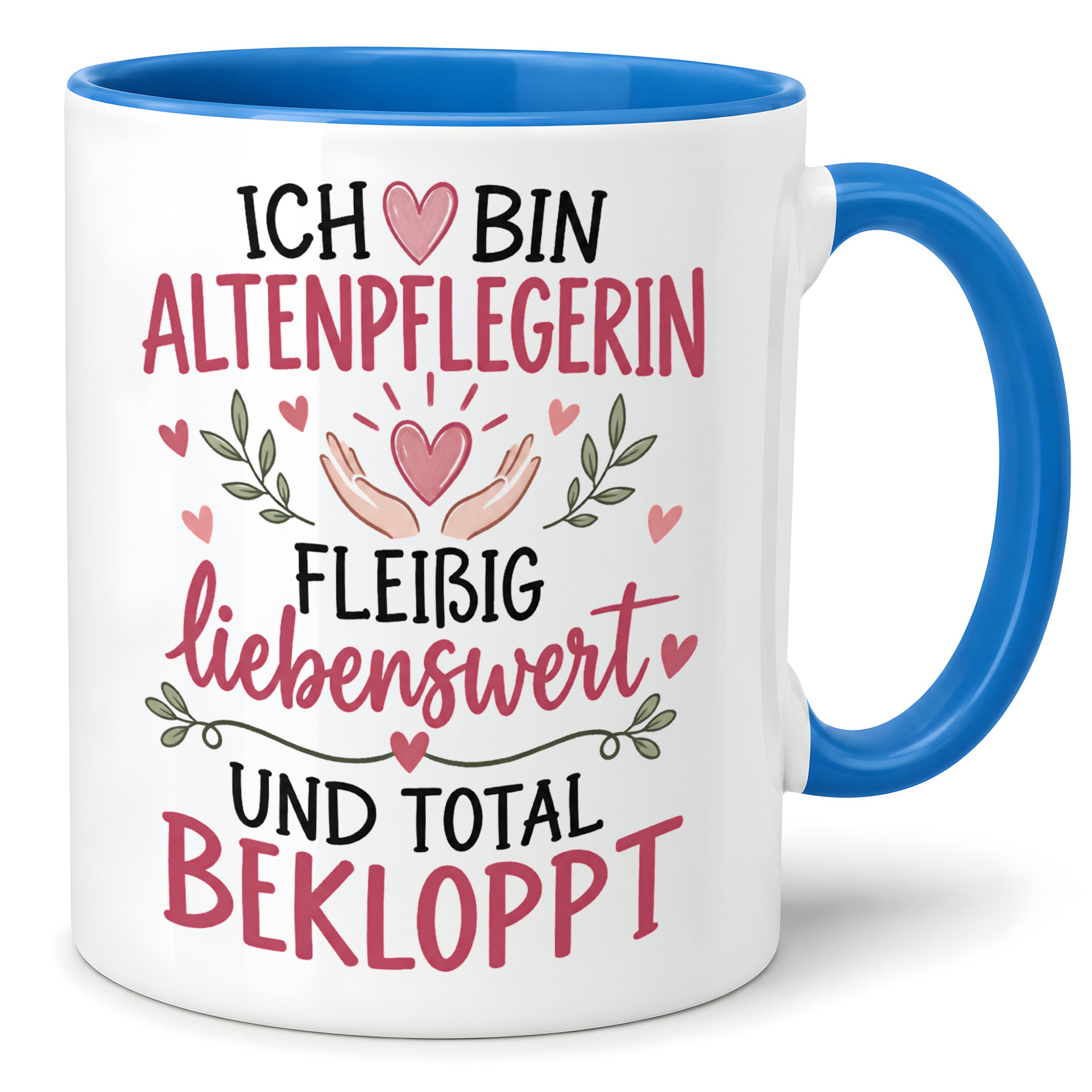 Altenpflegerin Tasse Geschenk 330 ml lustiger Spruch Pflege Altenpflege Geburtstag Weihnachten Kollegin