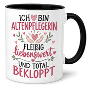 Altenpflegerin Tasse Geschenk 330 ml lustiger Spruch Pflege Altenpflege Geburtstag Weihnachten Kollegin